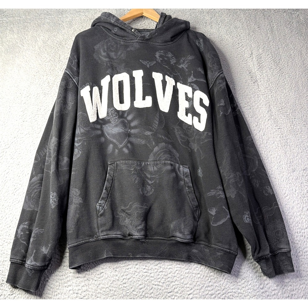Darc Sport Wolves Hoodie Mens 3XL Black Grey 639/1000 Limited Edition Logo